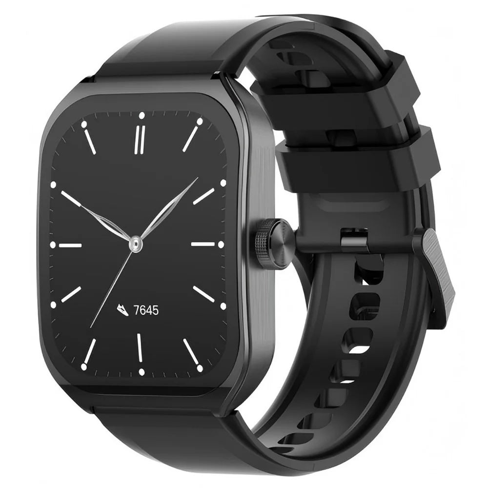 LDNIO SW04 Smart Watch for Sports 1.96 Inch AMOLED HD Screen Heart Rate Blood Oxygen Monitor - Black - 1