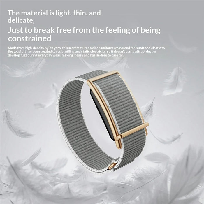 F73 Screenless Smart Watch HRV Red Light Blood Oxygen Heart Rate Fitness Tracker Health Monitor Wristband - Grey - 3