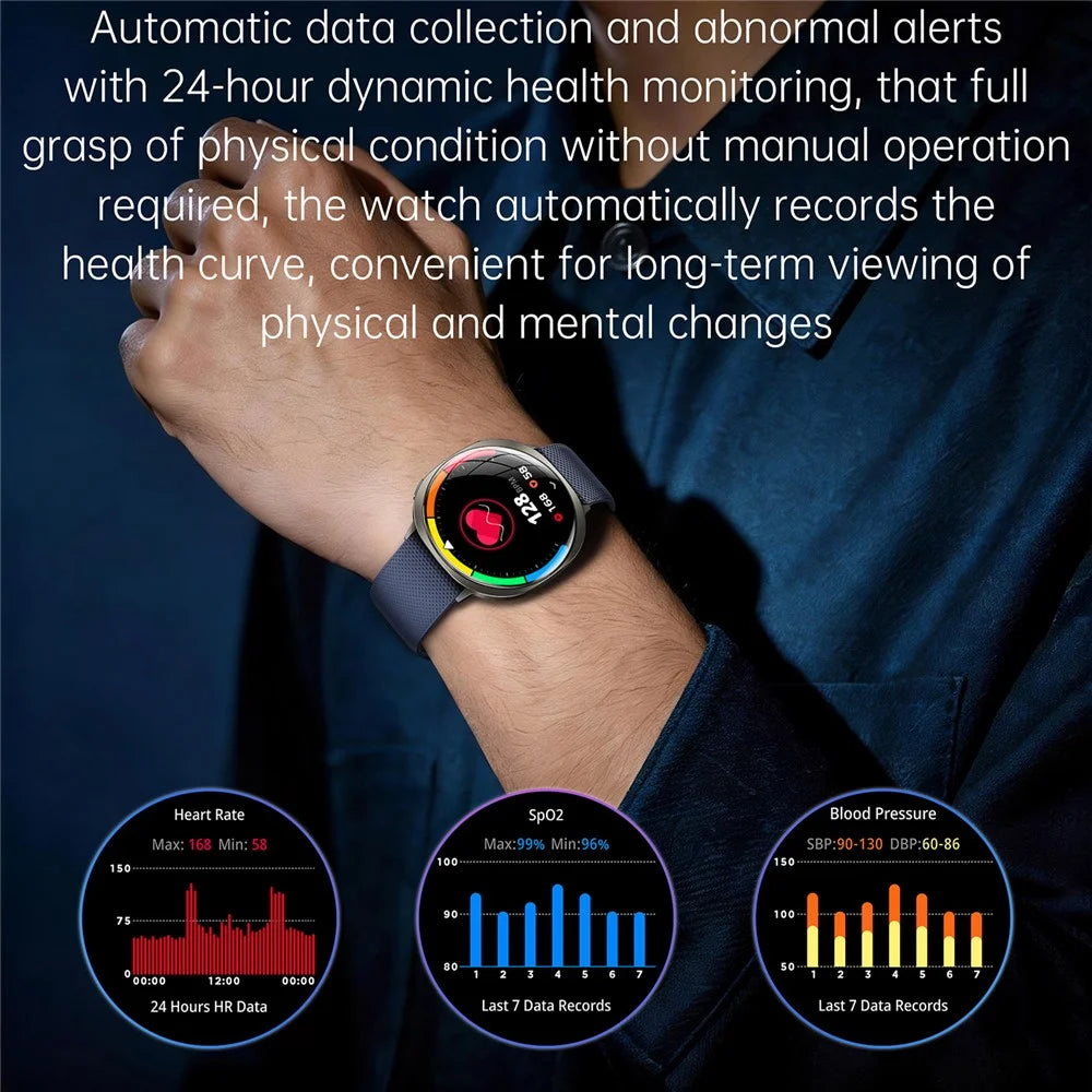 M301 Ultra Thin Smart Watch 1.32 inch AMOLED IP68 Waterproof Bluetooth-compatible Calling Fitness Tracker - Tarnish - 6