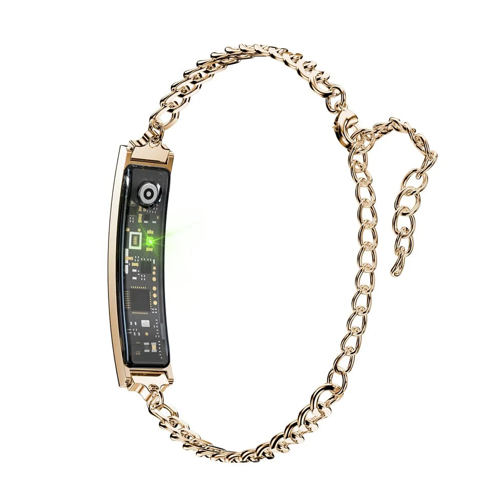 B6 Women Smart Bracelet Heart Rate Blood Oxygen Sleep Monitor Multi-Sport Fitness Tracker - Gold - 2