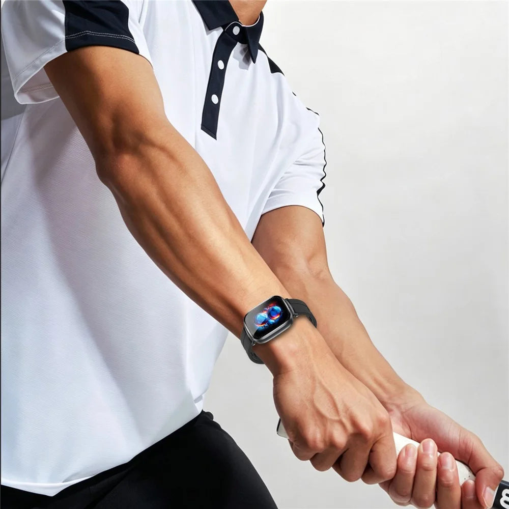 D22 2 in 1 Smart Watch Bluetooth-Compatible Earbuds 1.88 Inch Touch Screen AI Voice Assistant Real-Time Translation, Silicone Strap - Black - 7