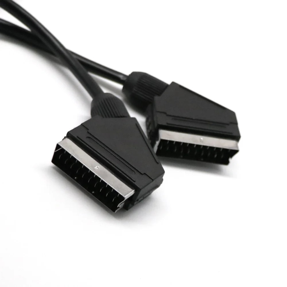 Scart Cable 21 Pins Connectors Audio Video Extension Cable 1.5m - 6