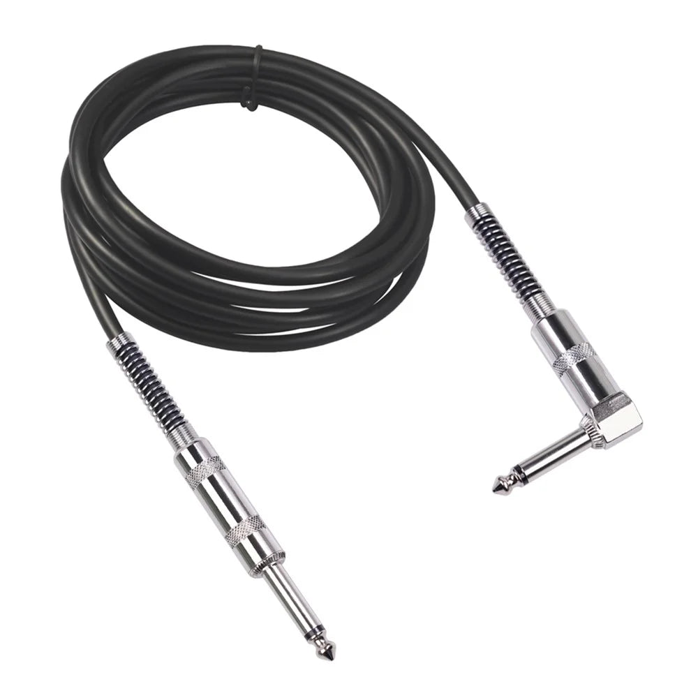 Guitar Cable 6.35mm (1/4 Inch) TS Right Angle to Straight Electric Instrument Cable for Electric Guitar, Bass Guitar, etc. [3m] - 1