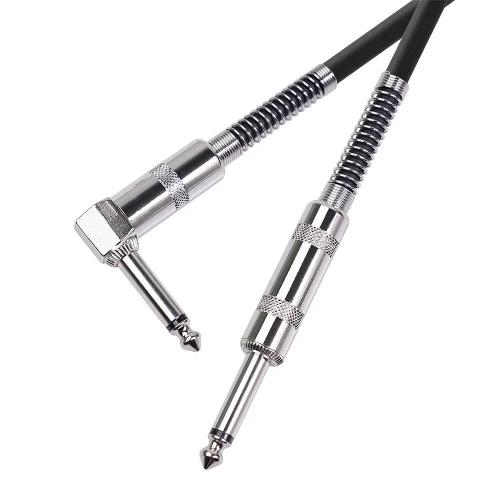 Guitar Cable 6.35mm (1/4 Inch) TS Right Angle to Straight Electric Instrument Cable for Electric Guitar, Bass Guitar, etc. [10m] - 4