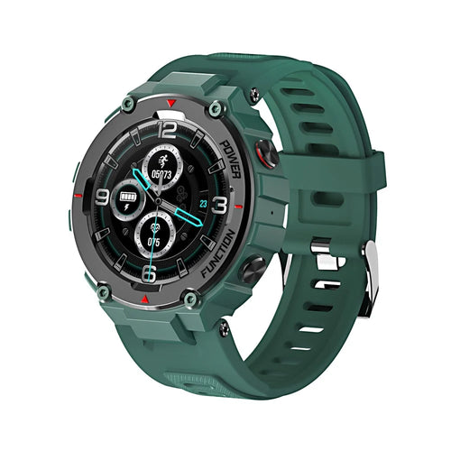 F26 Bluetooth-compatible Call Sport Fitness Smart Watch IP68 Waterproof Heart Rate Blood Pressure Monitor Smartwatch - Army Green - 1