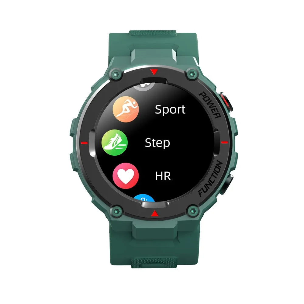 F26 Bluetooth-compatible Call Sport Fitness Smart Watch IP68 Waterproof Heart Rate Blood Pressure Monitor Smartwatch - Army Green - 2