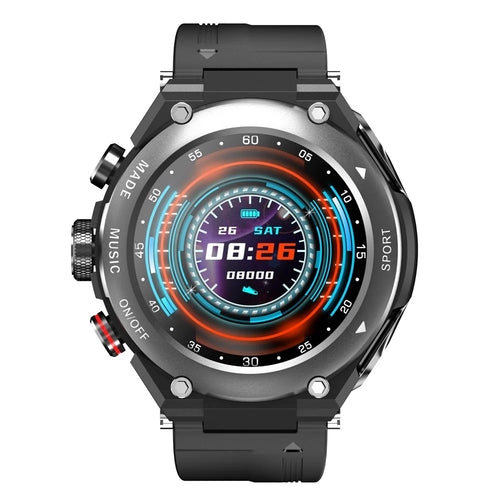 LEMFO T92 2-in-1 Smart Watch TWS Bluetooth-compatible 5.0 Earphone Face Heart Rate Blood Pressure Monitor Sports Watch - Black - 1