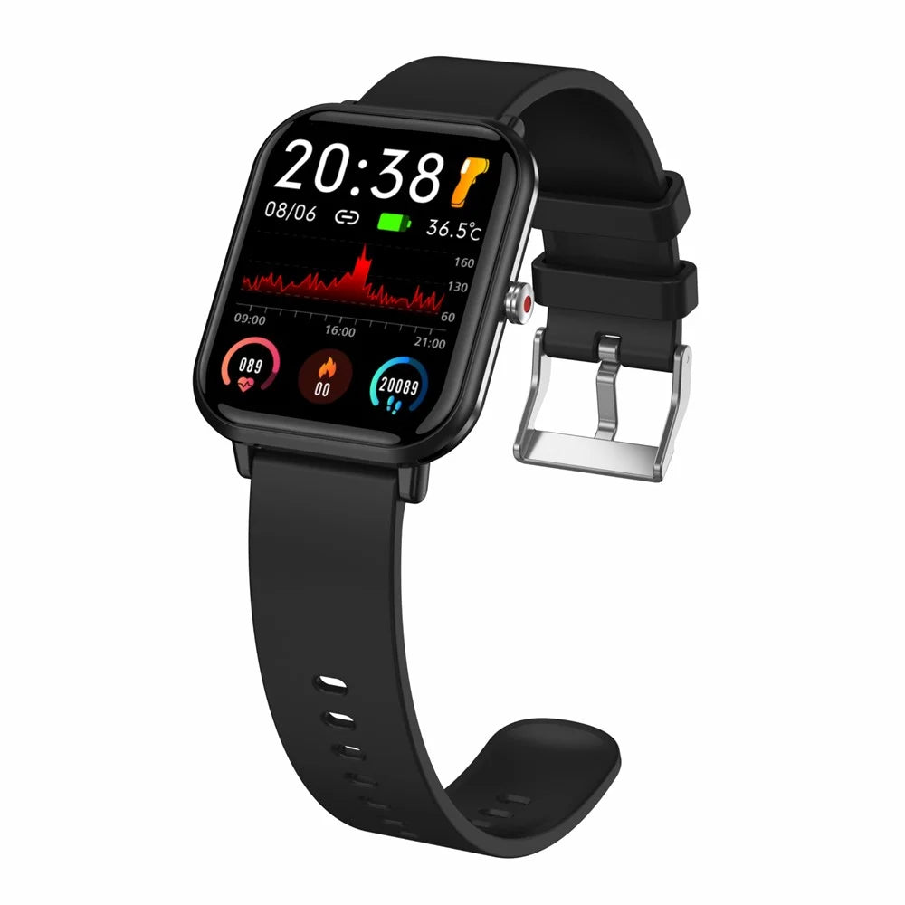MX09 1.7 inch Bluetooth-compatible Call Heart Rate Blood Pressure Monitor Smart Watch Fitness Tracker Sport Smartwatch - Black - 3