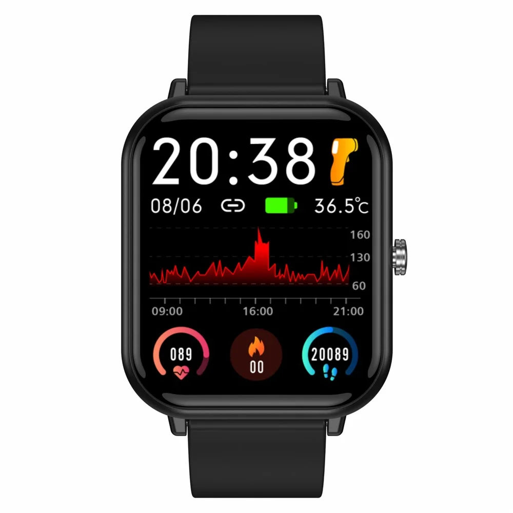 MX09 1.7 inch Bluetooth-compatible Call Heart Rate Blood Pressure Monitor Smart Watch Fitness Tracker Sport Smartwatch - Black - 5