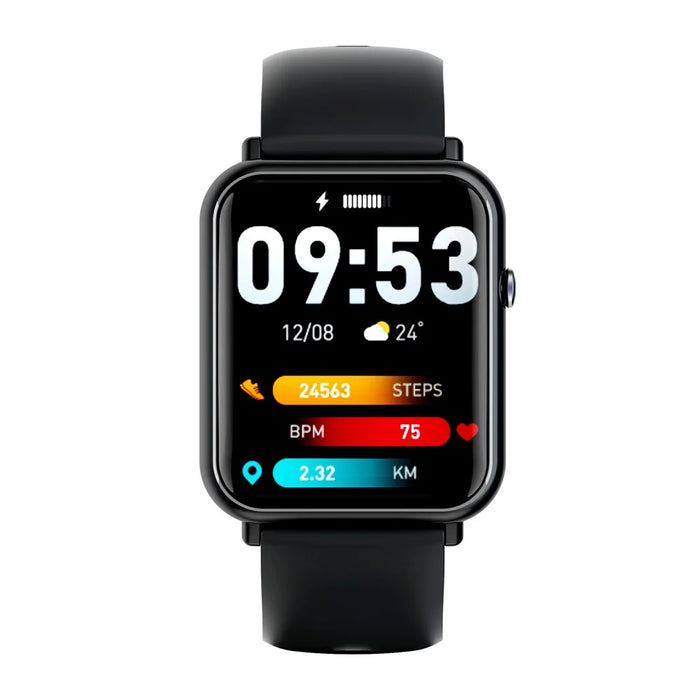 Q19 Pro 1.69 inch Temperature Detection Bluetooth-compatible Smart Watch Sports Tracker Heart Rate Sleep Health Monitoring Smart Bracelet - Black - 3