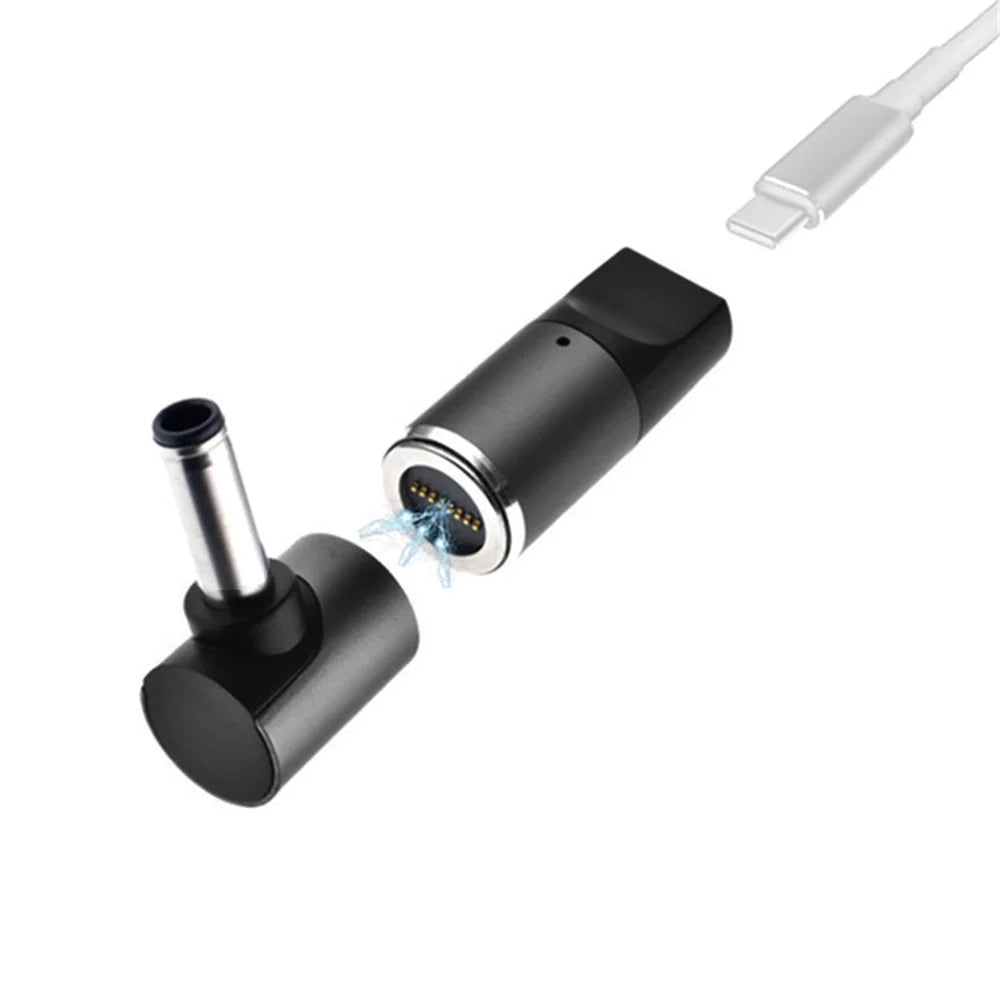 100W Magnetic Adapter for ASUS Gaming Laptop Type-C Female to 6.0mmx3.7mm Male Plug PD Fast Charging Converter - 1
