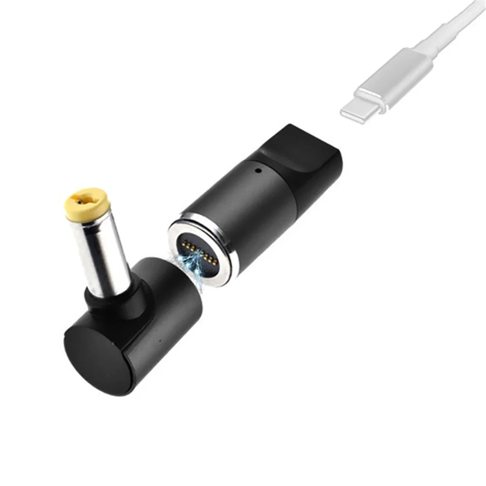 For Acer Laptop 100W Magnetic USB Type-C Female to 5.5mmx1.7mm Male PD Fast Charging Adapter - 1