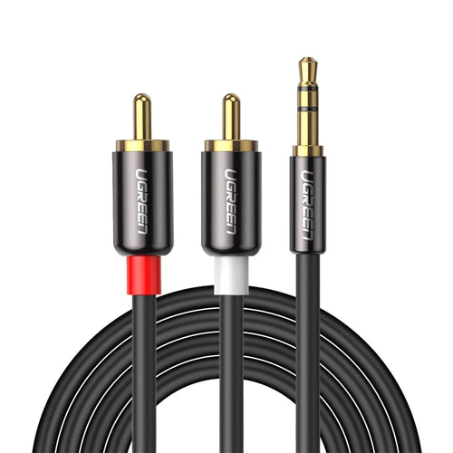 UGREEN 10m AUX Cord for Smartphone Speaker Tablet 3.5mm to 2RCA Stereo Audio Auxiliary Adapter Y Splitter Cable - 1