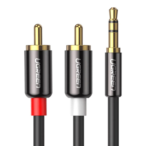 UGREEN 20779 0.5-Meter RCA Cable 3.5mm Male to 2RCA Male Y Splitter Stereo Audio Cable for Smartphones/Speakers/Tablets/HDTV/MP3 Players - 1