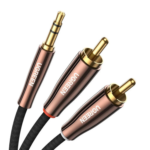 UGREEN 80848 3-Meter Hi-Fi Sound Quality 3.5mm to 2RCA Male Reversible Stereo Audio Adapter RCA Cord for Smartphones/Speakers/Hi-Fi Amplifier/HDTV/MP3 Players - 1