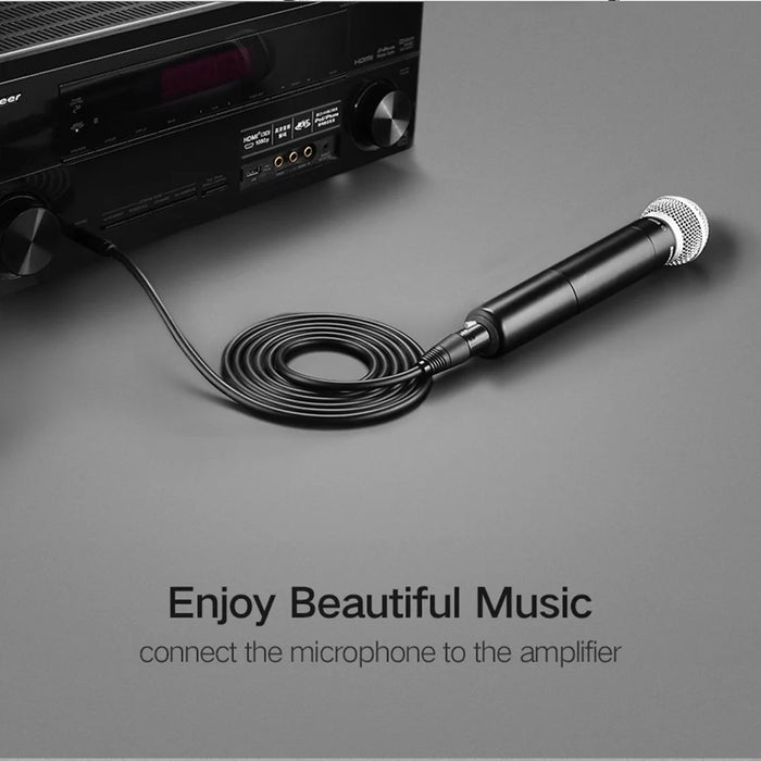 UGREEN 5m Microphone Wire for Speakers Sound Consoles Amplifier 6.35mm TRS to Cannon XLR Audio Cable - 2