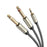 UGREEN 40791 1.5-Meter 3.5mm 1/8" Male TRS to 2 x 6.35mm 1/4" Male TS Stereo Audio Cable Y Splitter for Cellphones/Amplifiers/Home Theater - 1