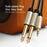 UGREEN 40791 1.5-Meter 3.5mm 1/8" Male TRS to 2 x 6.35mm 1/4" Male TS Stereo Audio Cable Y Splitter for Cellphones/Amplifiers/Home Theater - 6
