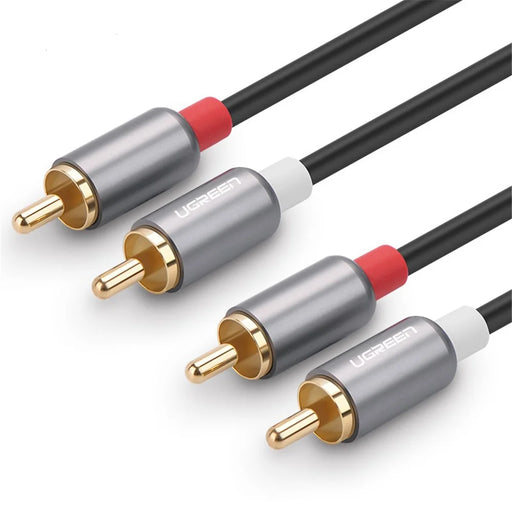 UGREEN 1.5m For Home Theater DVD TV Amplifier CD Soundbox 2RCA to 2 RCA Male to Male HiFi Stereo Audio Cable - 2