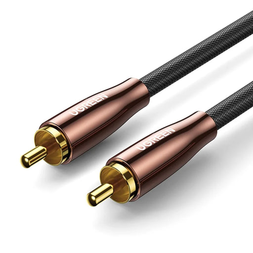 UGREEN 2m RCA Male to RCA Male Digital Coaxial Audio Cable Subwoofer Speaker Braided Cord for DVD/TV/Amplifier - 1