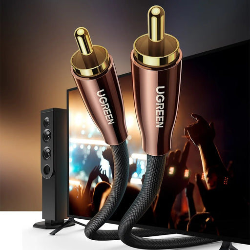 UGREEN 3m RCA Male to Male Gold Plated Plug Digital Coaxial Audio Cable for DVD/TV/Amplifier Subwoofer Speaker - 2