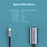 QGEEM UA05 USB-C to RJ45 Ethernet 1000Mbps LAN Network Adapter Cable for MacBook - 7