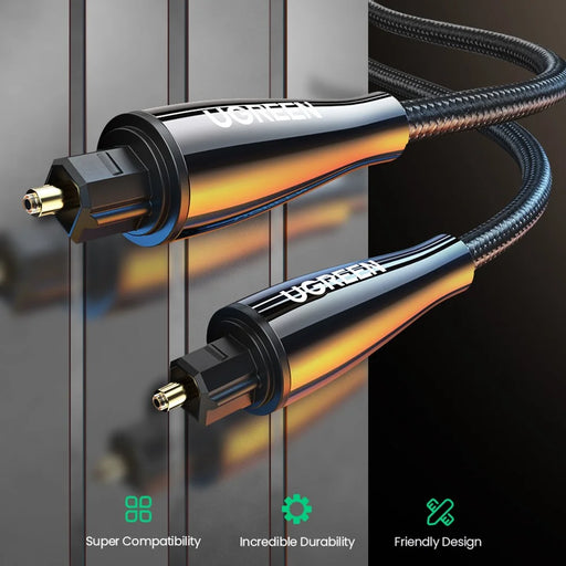 UGREEN 2m For Xbox 360 PS4 TV Box Home Theater SPDIF Toslink Digital Optical Audio Cable - 2