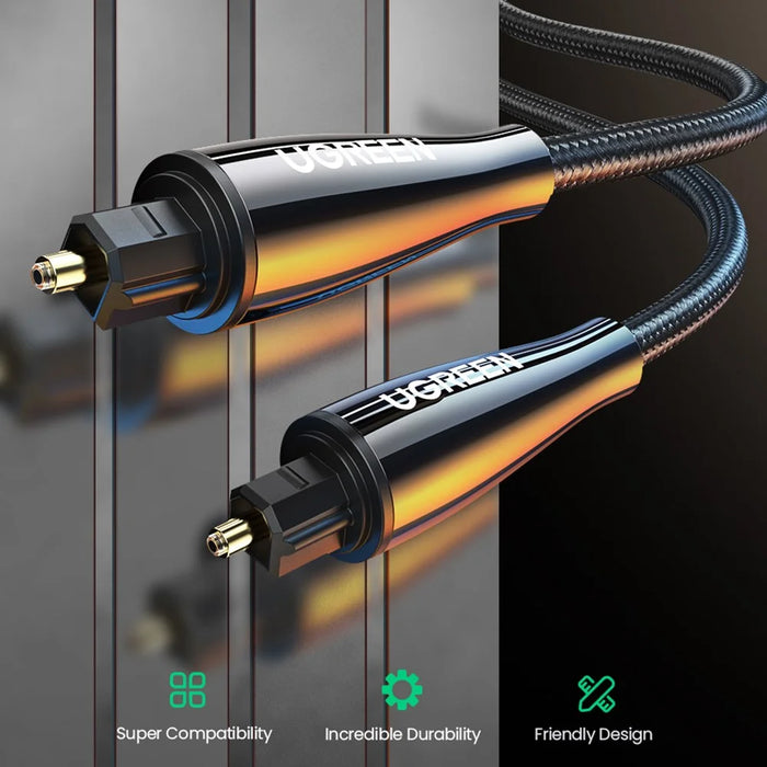 UGREEN 2m For Xbox 360 PS4 TV Box Home Theater SPDIF Toslink Digital Optical Audio Cable - 2