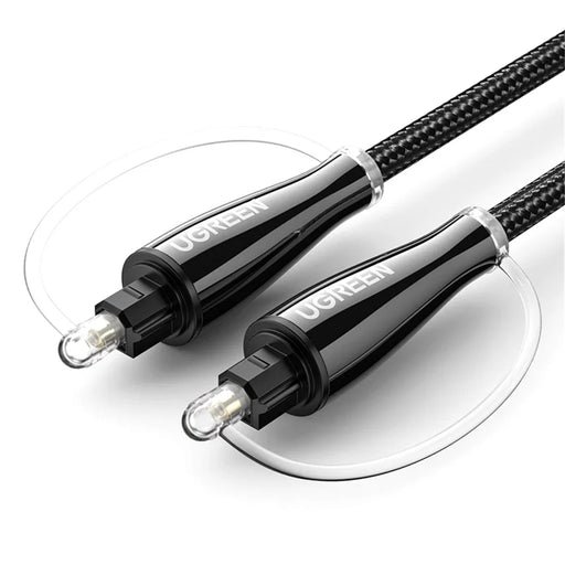 UGREEN 1.5m Nylon Braided SPDIF Toslink Digital Optical Audio Cable for PS4 TV Box Speaker Wire Soundbar Amplifier Subwoofer - 1