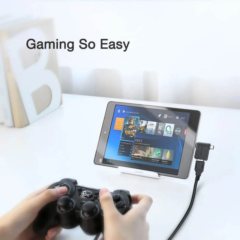 UGREEN 30453 OTG Adapter 2 in 1 Micro USB Type C to USB 3.0 Adapter USB-C/Micro USB Male to USB Female Converter for Samsung Galaxy S10 Macbook - 4