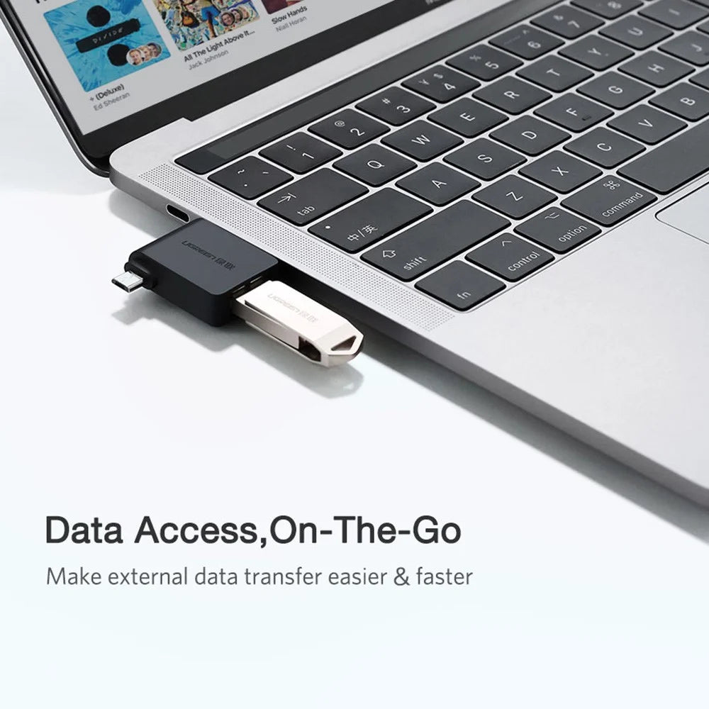 UGREEN 30453 OTG Adapter 2 in 1 Micro USB Type C to USB 3.0 Adapter USB-C/Micro USB Male to USB Female Converter for Samsung Galaxy S10 Macbook - 6