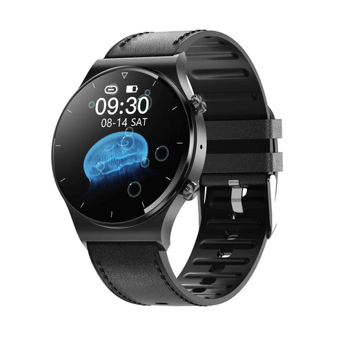 GT16 Smart Watch 1.28 Inch HD Screen Touch Control Waterproof Bluetooth-compatible Call Smart Bracelet Health Monitoring Sports Watch for Men and Women - Black - 1