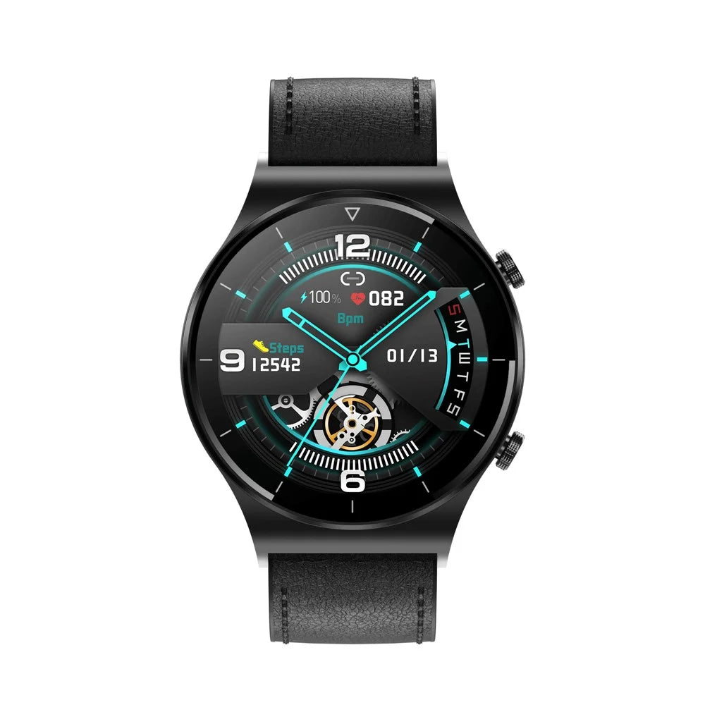 GT16 Smart Watch 1.28 Inch HD Screen Touch Control Waterproof Bluetooth-compatible Call Smart Bracelet Health Monitoring Sports Watch for Men and Women - Black - 3