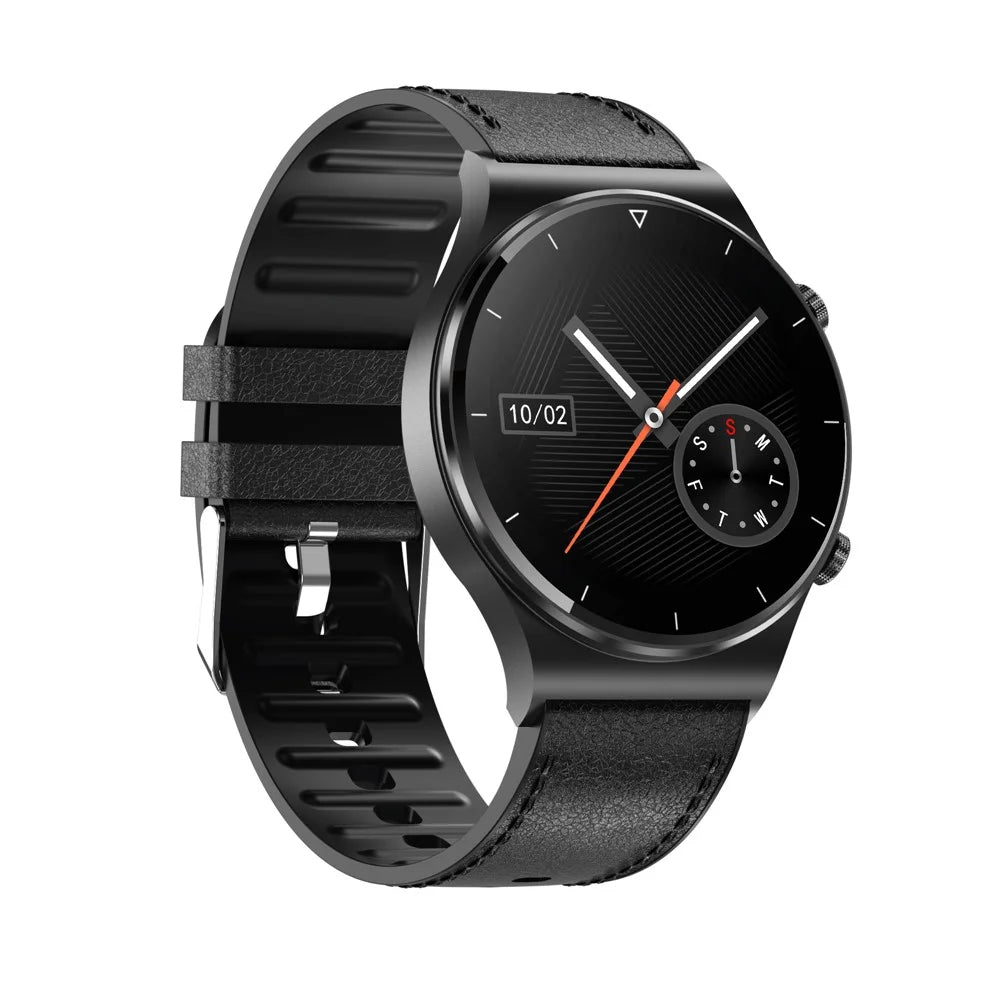 GT16 Smart Watch 1.28 Inch HD Screen Touch Control Waterproof Bluetooth-compatible Call Smart Bracelet Health Monitoring Sports Watch for Men and Women - Black - 4