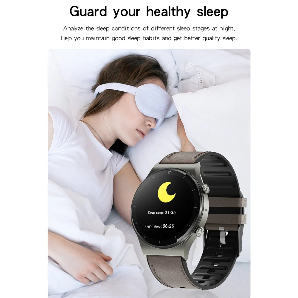 GT16 Smart Watch 1.28 Inch HD Screen Touch Control Waterproof Bluetooth-compatible Call Smart Bracelet Health Monitoring Sports Watch for Men and Women - Black - 6