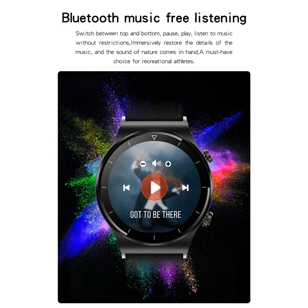 GT16 Smart Watch 1.28 Inch HD Screen Touch Control Waterproof Bluetooth-compatible Call Smart Bracelet Health Monitoring Sports Watch for Men and Women - Black - 7