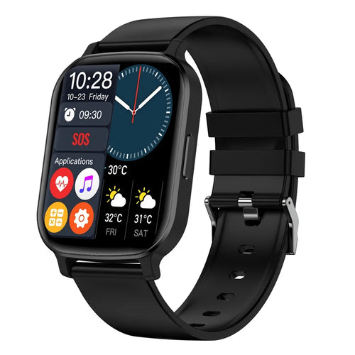 ST20 1.69 Inch Bluetooth-compatible Call Smart Watch Health Monitoring Sports Bracelet Built-in Puzzle Games - Black - 1