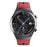 AK26 Fashionable Bluetooth-compatible Smart Watch Sports Modes Body Blood Pressure Sleeping Monitoring Steel Band Smart Bracelet (Silicone Strap) - Black/Red - 2