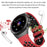 AK26 Fashionable Bluetooth-compatible Smart Watch Sports Modes Body Blood Pressure Sleeping Monitoring Steel Band Smart Bracelet (Silicone Strap) - Black/Red - 4