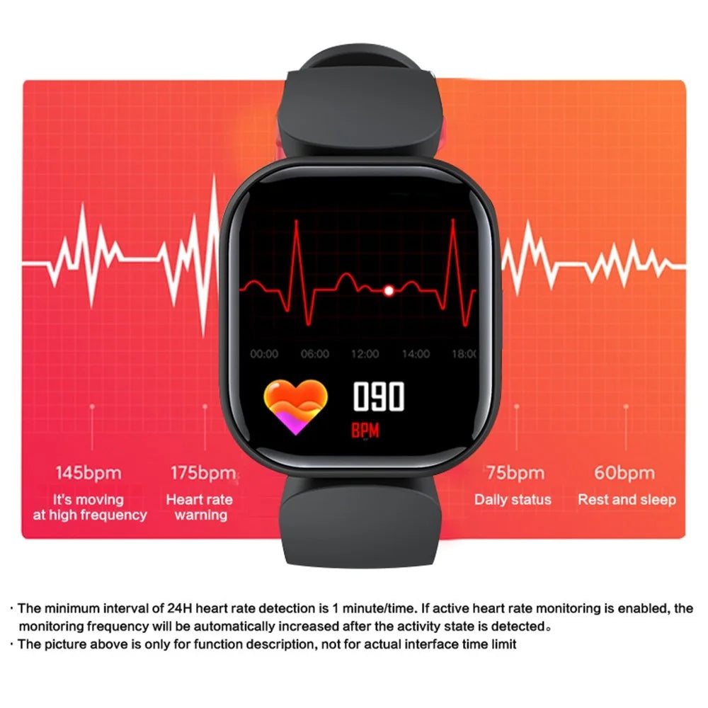H99 1.4 inch TFT Screen Smart Bracelet Support Heart Rate Sleep Monitoring IP68 Waterproof Sports Watch with Alarm Clock Learning Bracelet for Children - Black - 5