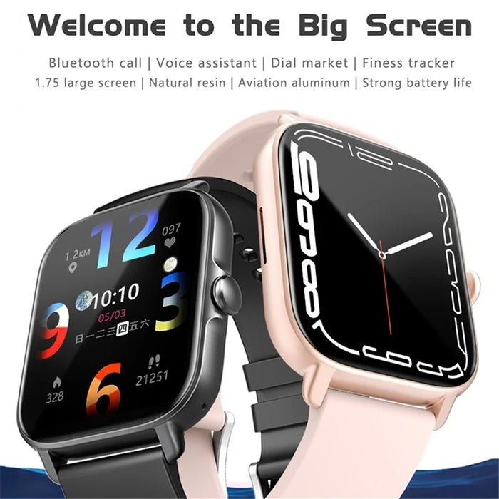GT21 1.75 inch HD Screen Smart Watch Bluetooth-compatible Call IP67 Waterproof Sports Bracelet GPS Fitness Tracker with Heart Rate Blood Oxygen ECG Monitoring - Pink - 5