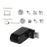 Universal Mini Rotatable 3 Port USB 3.0 Hub High Speed Data Transfer Adapter USB Expander - Black - 2