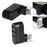 Universal Mini Rotatable 3 Port USB 3.0 Hub High Speed Data Transfer Adapter USB Expander - Black - 3