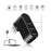 Universal Mini Rotatable 3 Port USB 3.0 Hub High Speed Data Transfer Adapter USB Expander - Black - 4