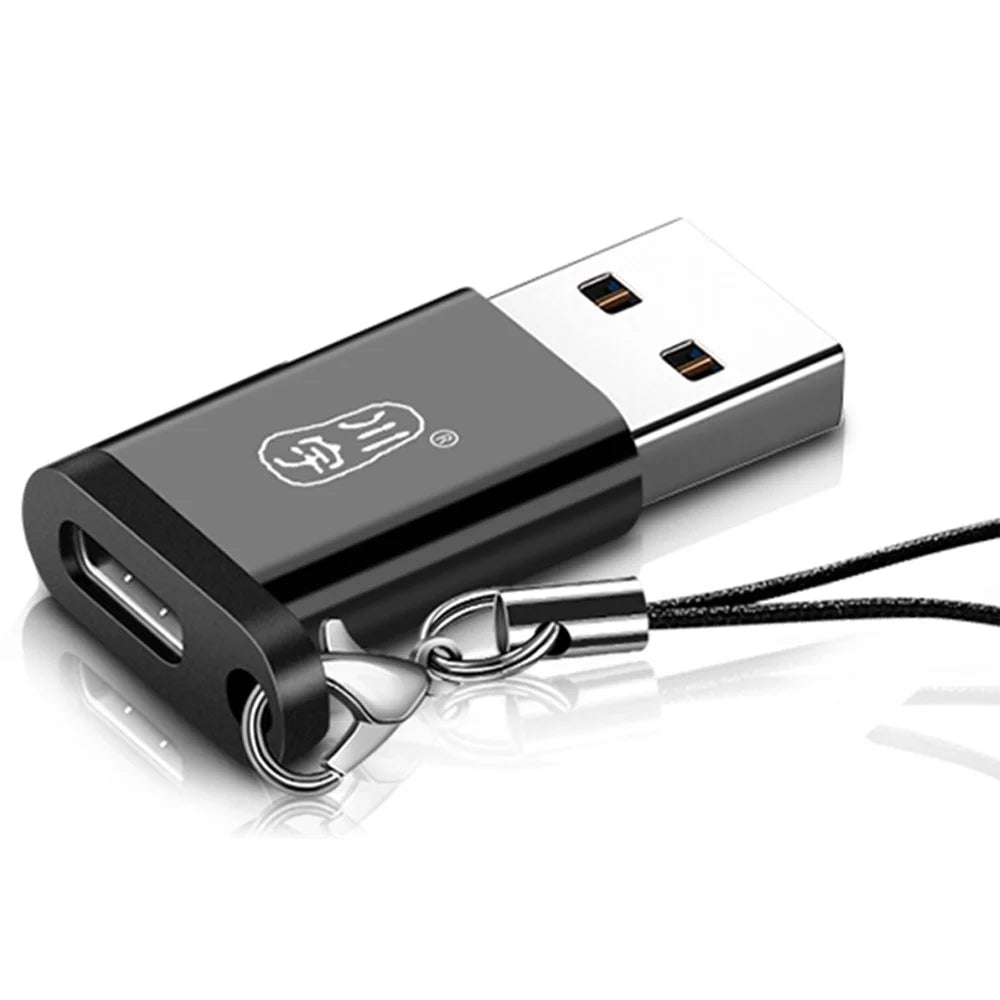 KAWAU L211 Driver Free Type C Male to USB 3.0 Type A Female Converter Portable Adapter with Lanyard - 1