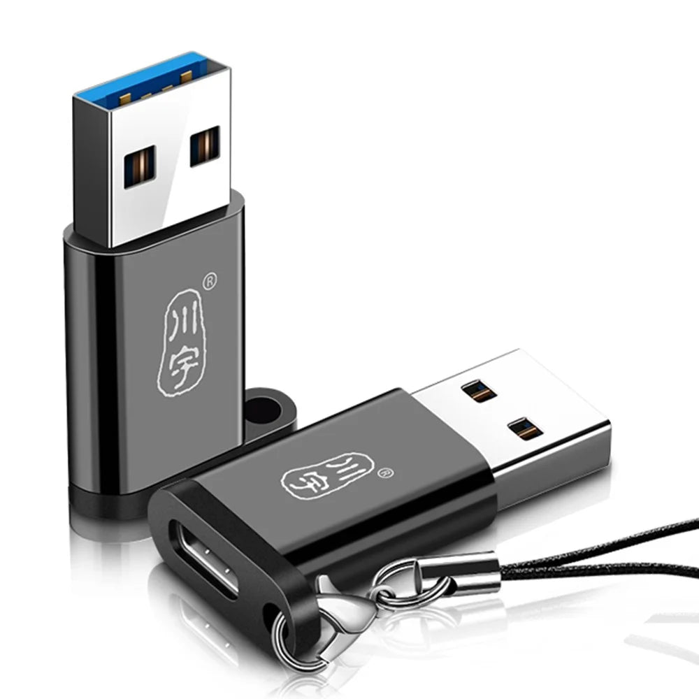 KAWAU L211 Driver Free Type C Male to USB 3.0 Type A Female Converter Portable Adapter with Lanyard - 2