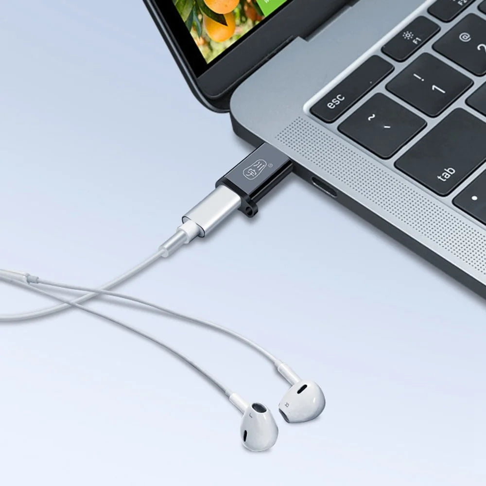 KAWAU L211 Driver Free Type C Male to USB 3.0 Type A Female Converter Portable Adapter with Lanyard - 3