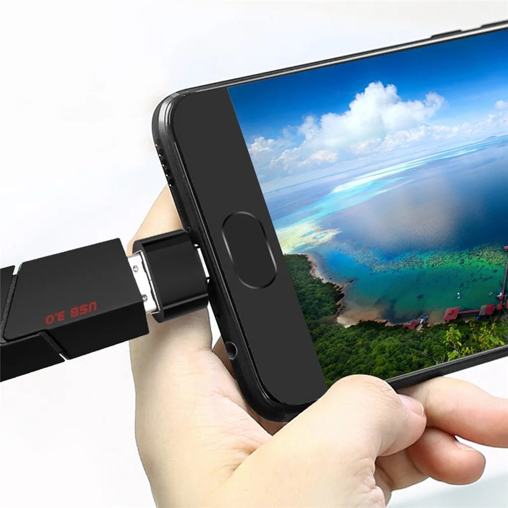 KAWAU L206 USB 2.0 Female to Micro Male Converter Portable OTG Adapter for Android Smartphone Tablet - 2