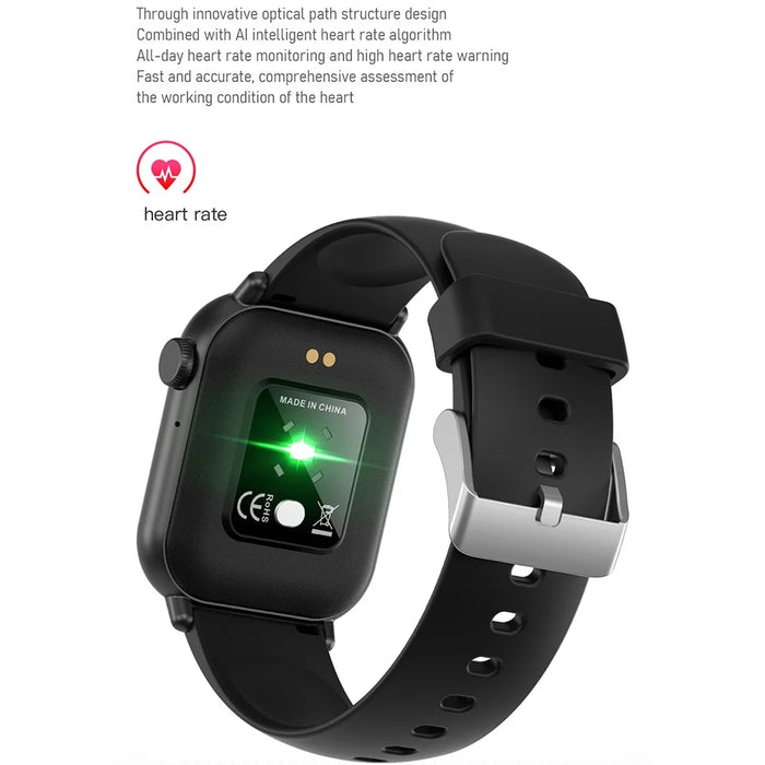 ZW27 1.81 inch TFT Full Touch Screen Smart Watch Multi-Sport Fitness Bracelet with Heart Rate / Blood Pressure / Blood Oxygen Monitoring - Black - 7