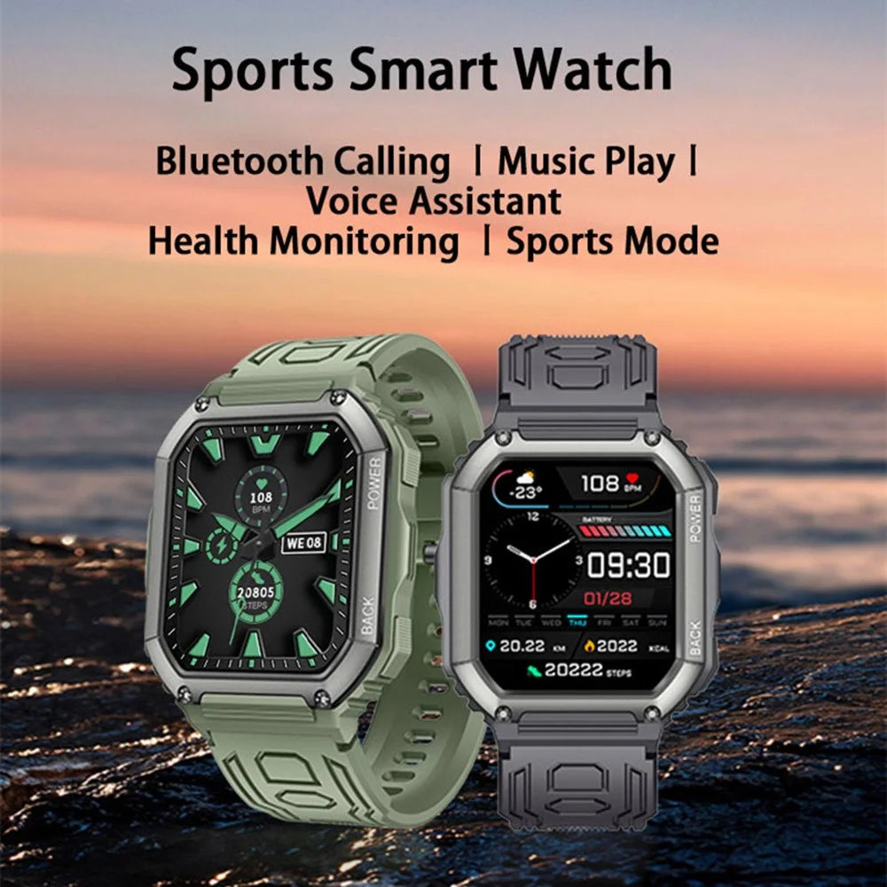 K6 1.8 inch IPS Smart Watch Bluetooth-compatible Calling IP67 Waterproof Sports Bracelet Health Watch with Blood Pressure / Oxygen / Heart Rate / Sleep Monitoring - Black - 4